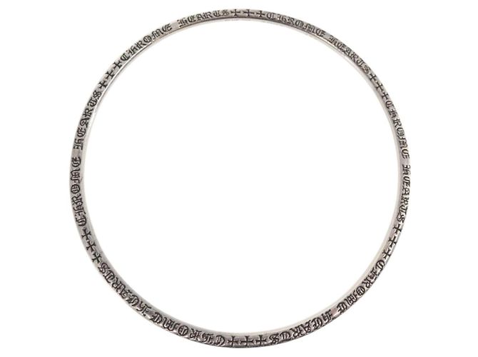 Bracciale Bangle Spacer NTFL Chrome Hearts Ag925 Argento Auth 159496SM