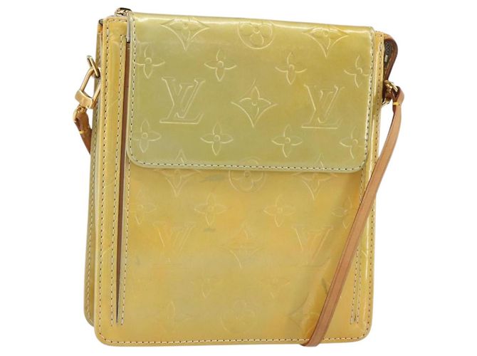 LOUIS VUITTON Monogram Vernis Motto Accessory Pouch Gris M91030 LV Auth 160810 Grey