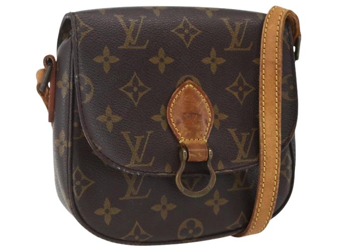 LOUIS VUITTON Bolsa de Ombro Monogram Saint Cloud PM M51244 LV Auth 157323 Monograma
