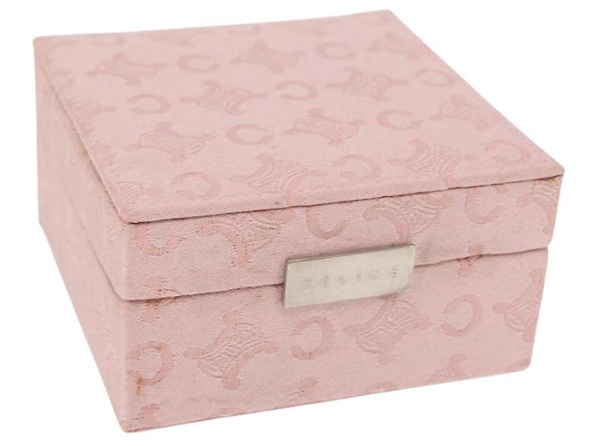 Céline Schmuckbox aus Macadam-Canvas CELINE C rosa Auth 159299V Pink