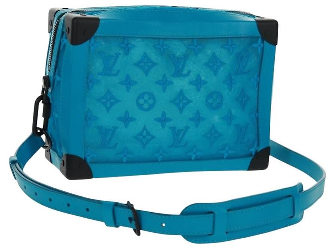 LOUIS VUITTON Borsa Trunk Morbida in Rete Monogram Blu M45074 LV Auth 160888SAM