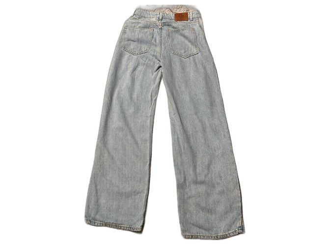Vaqueros Claudie Pierlot azules de algodón