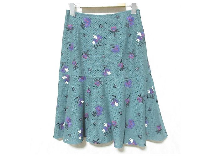 Autre Marque Lace-gestickter Glockenrock GRACE CONTINENTAL Grün