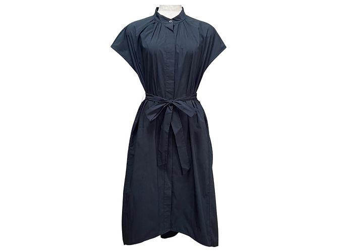 Autre Marque Abito Camicia a Maniche Francesi Erdos Blu Blu navy