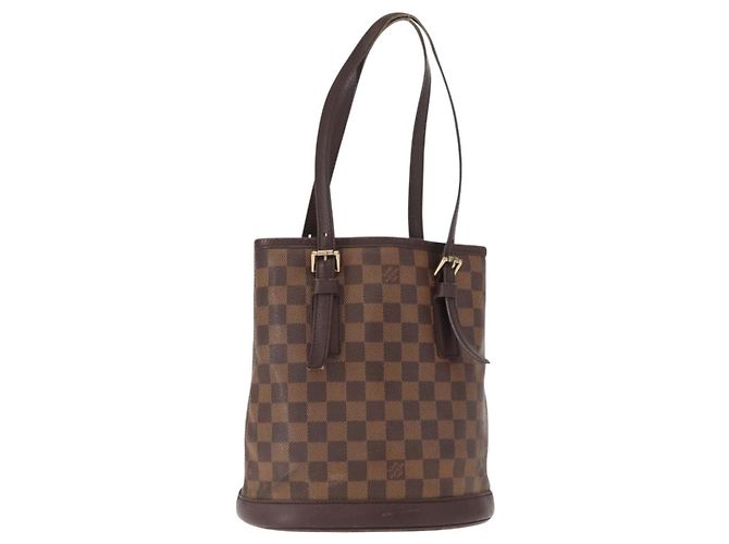 LOUIS VUITTON Sac à épaule Damier Ebene Marais N42240 LV Auth bs32014 Damier ebène