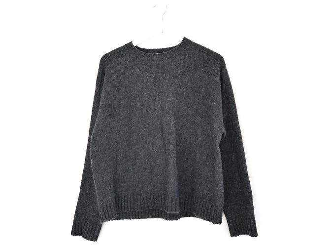 Oversized-Pullover aus Alpaka-Mix von Masscob Anthrazitgrau