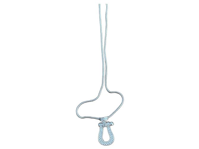 Colar com pendente Fred Force 10 ouro branco Prata