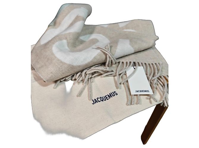 Sciarpa Jacquemus L'écharpe Beige Lana Crema
