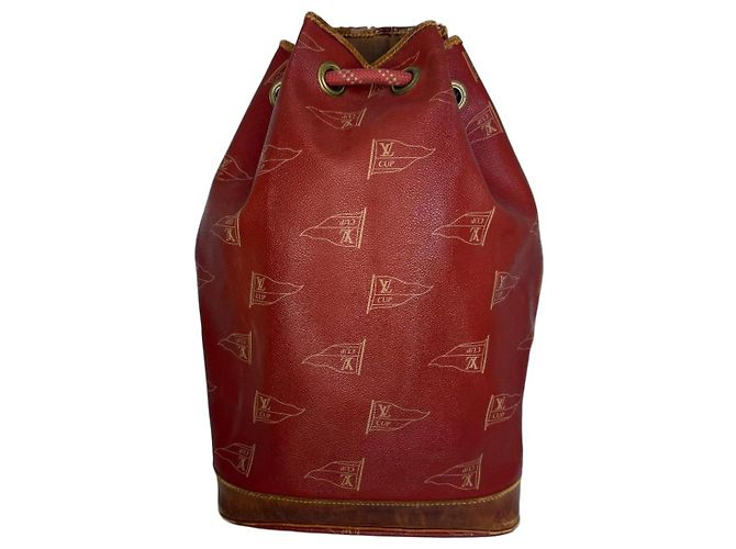 Bolso de hombro Louis Vuitton Cup Rojo Cuero Roja
