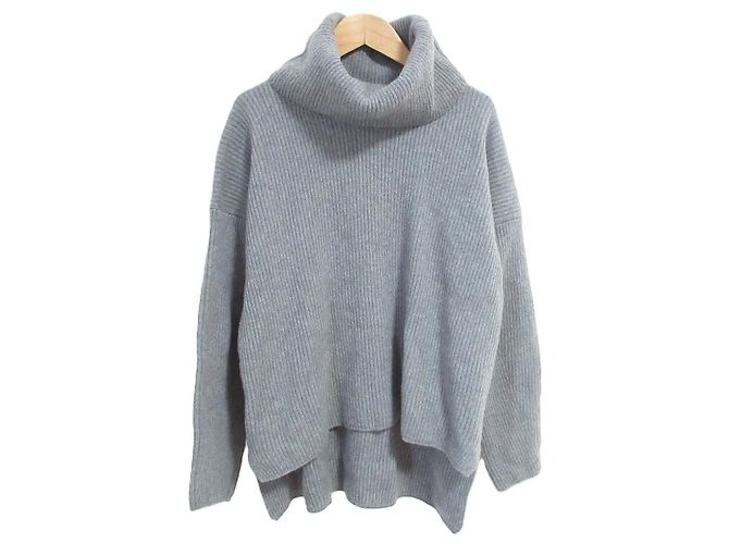 Autre Marque Rippstrick-Turtleneck-Pullover 9G Drawer Braun