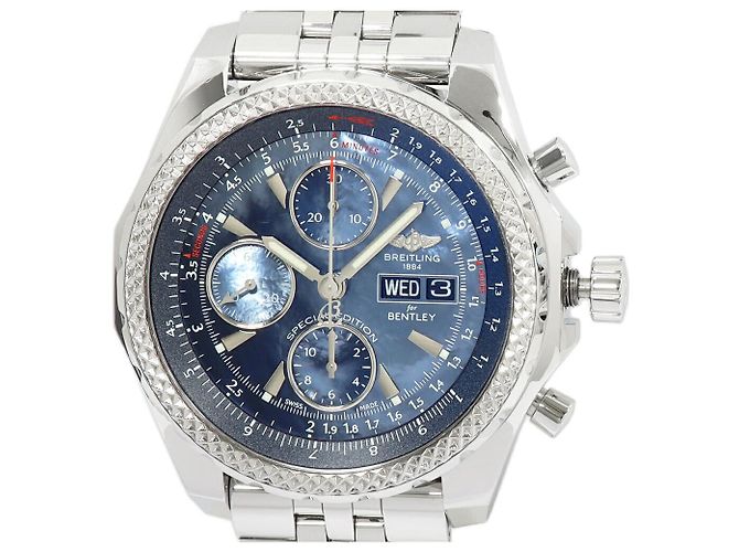 Breitling Bentley GT aus Edelstahl Blau