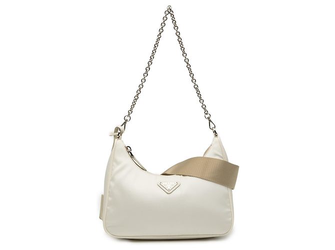 Bolso Prada White Re Nylon Re Edition 2005 Blanco