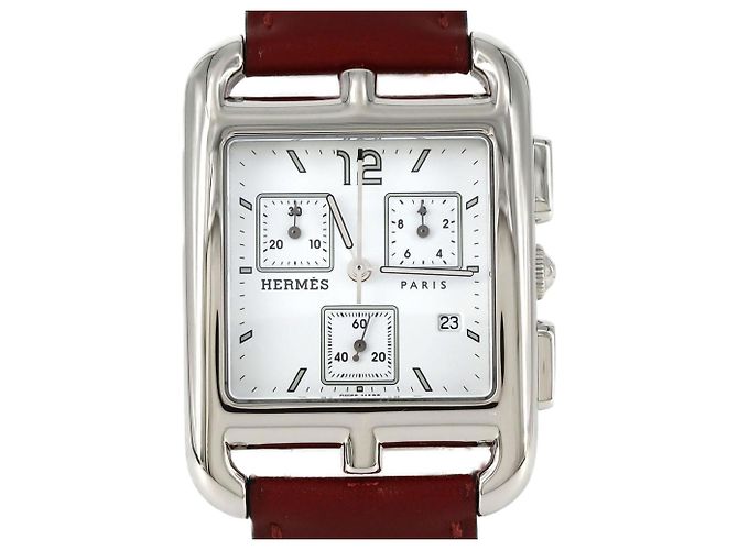 Relógio Quartz Hermès Cape Cod Cronógrafo CC1.910 em Aço Inoxidável