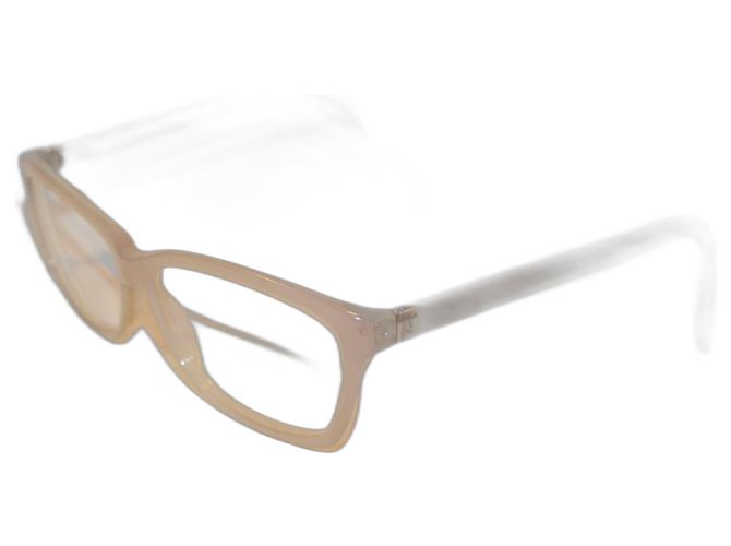 Gafas Yves Saint Laurent beige de plástico