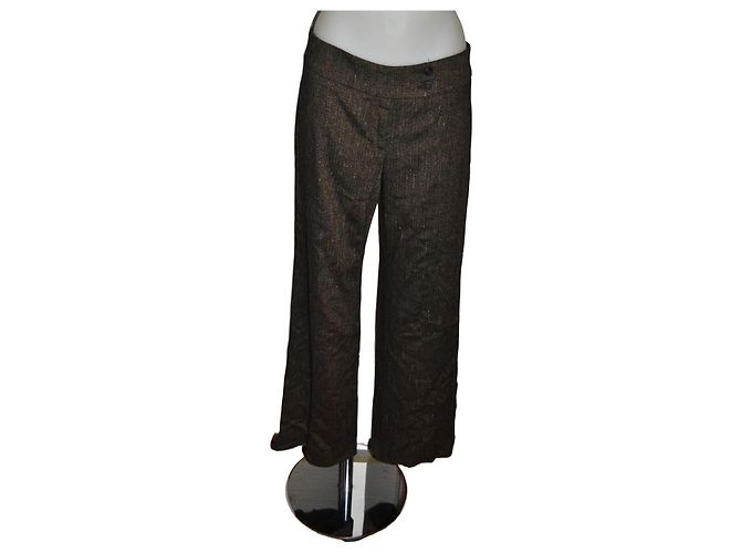 Pantalones rectos Trussardi de viscosa talla 42 Multicolor
