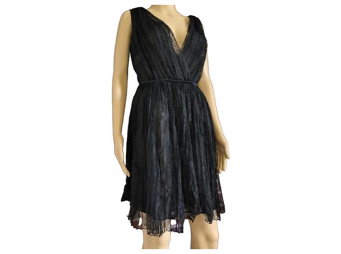 Vintage John Galliano Kleid Schwarz