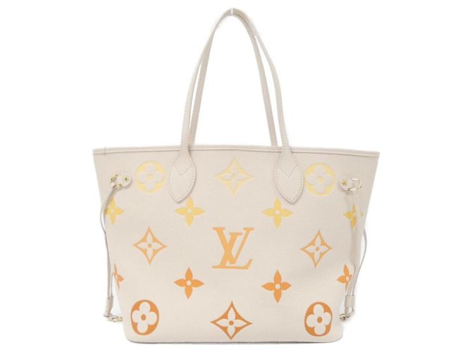Bolsa Neverfull MM em Monogram Empreinte Louis Vuitton Bege