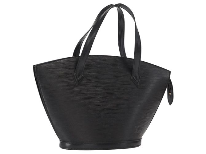 LOUIS VUITTON Epi Saint Jacques Handtasche Schwarz M52272 LV Auth bs32028