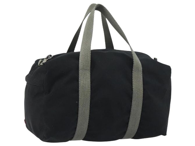 PRADA Borsa sportiva in nylon nera e argento Auth am10157 Nero