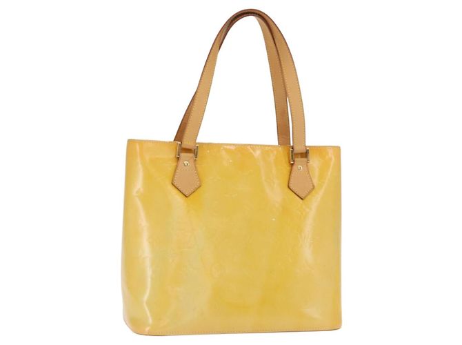 LOUIS VUITTON Borsa a Mano Monogram Vernis Houston Grigio M91053 LV Auth BA9112