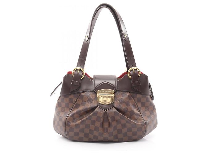 Bolsa Louis Vuitton Sistina PM Marrom Damier ebene