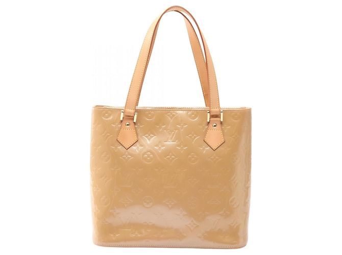 Bolsa Louis Vuitton Houston em couro bege