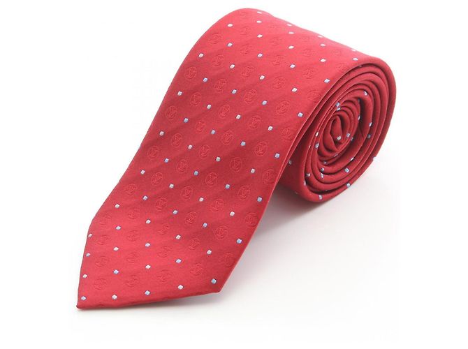 Cravatta in seta da uomo Louis Vuitton in rosso