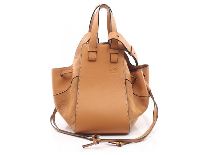 Loewe Hammock Drawstring Small Shoulder Bag Brown