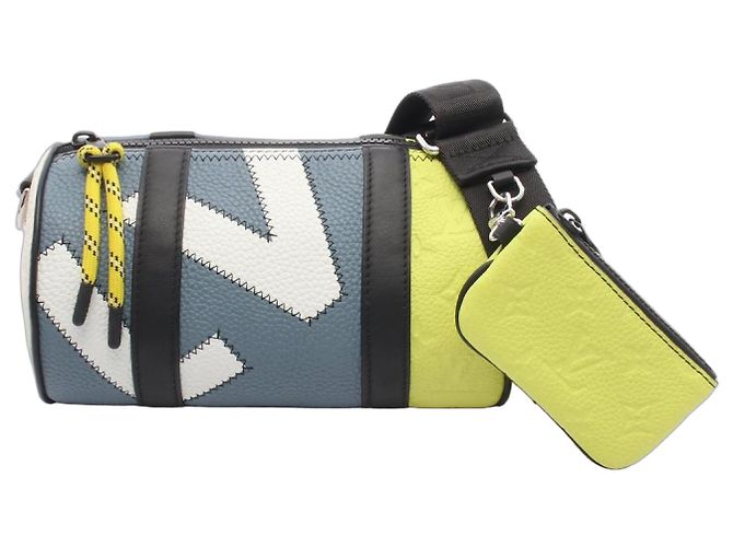 Borsa a Spalla Polochon Louis Vuitton Blu Multicolore Giallo