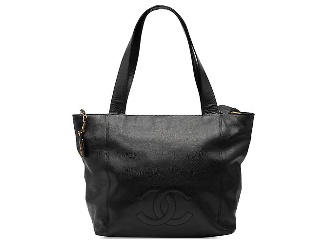 Chanel Schwarze CC Caviar Tote