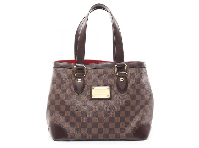 Borsa Tote Hampstead PM Louis Vuitton Marrone Damier ebene
