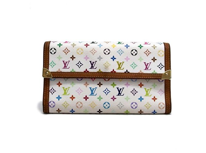Lange Brieftasche Monogram Multicolore Louis Vuitton Weiß