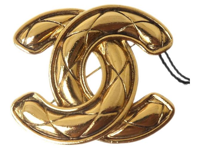 Chanel Coco Mark Goldbrosche Golden