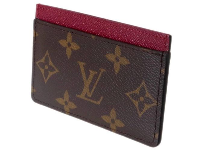 Louis Vuitton Monogram Fuchsia Card Case Fuschia