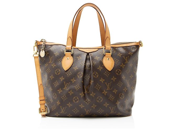 Sac à main Palermo PM en toile Monogram Louis Vuitton Marron