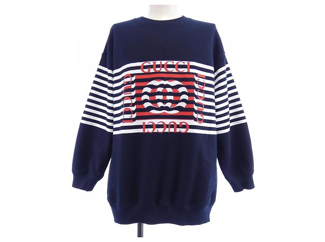 Gucci Sweatshirt Weiß Blau Marineblau 