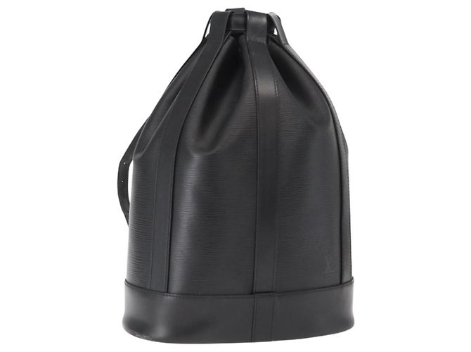 Randonnee Rucksack aus Epi-Leder PM Louis Vuitton Schwarz