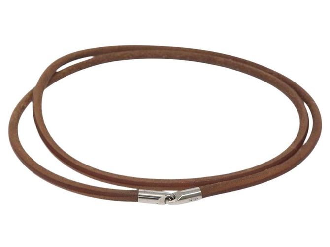 Hermès Hermes Laniere Bracelet Leather Brown 