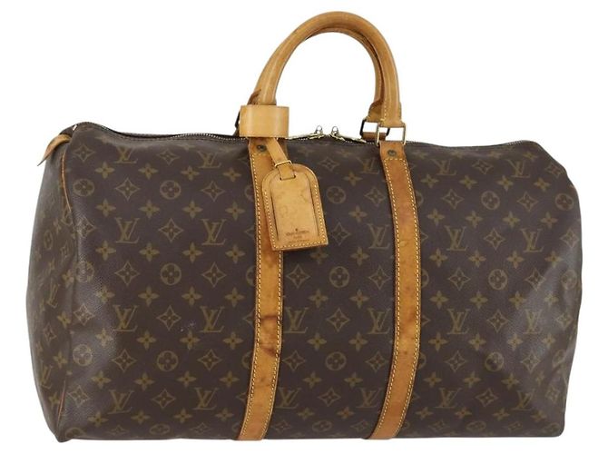 LOUIS VUITTON Bolsa Boston Monogram Keepall 50 M41426 LV Auth 157303 Monograma