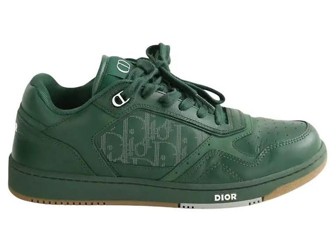 Dior Sneaker basse B27 in pelle verde