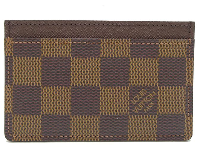 Louis Vuitton Damier Canvas Card Case N61722 Brown
