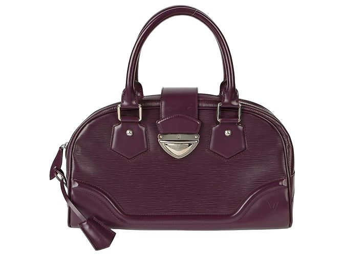 Louis Vuitton Bolsa Tote Bowling Montaigne GM Roxo