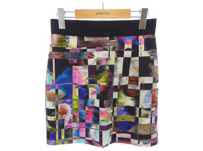 Autre Marque Falda Milly Castaño Negro Rosa