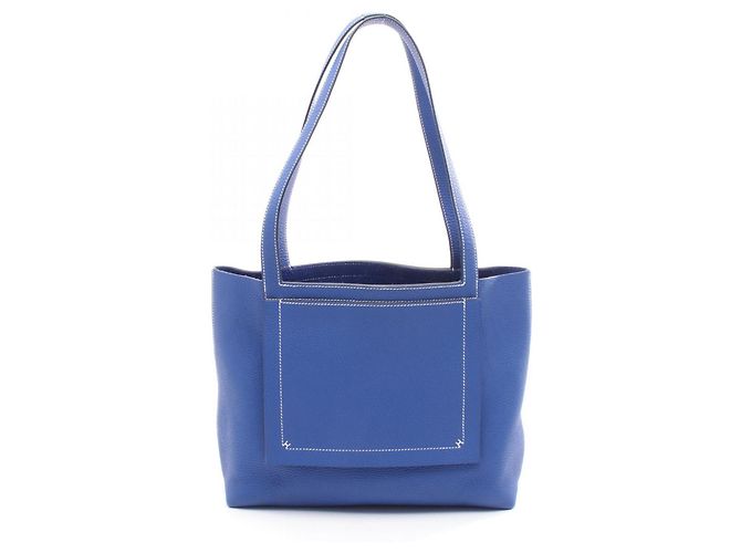 Bolsa Tote Cabas Série 31 Hermès Azul