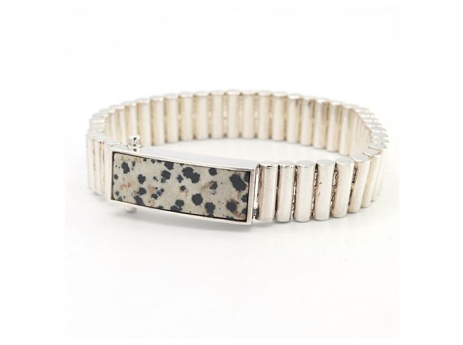Bracciale in argento sterling Bottega Veneta