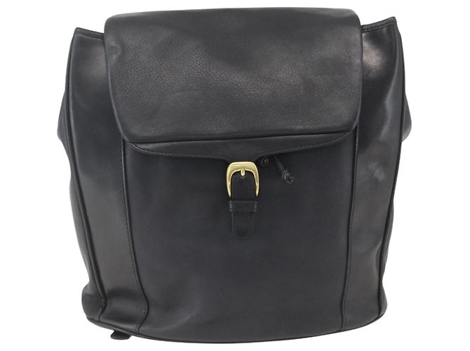 Bally Vintage Backpack Leather Black