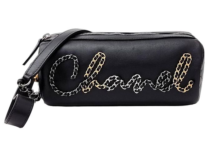Bolsa Bowling com Corrente Chanel Preto