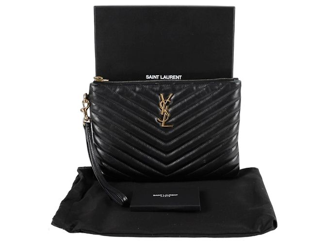 Saint Laurent Clutch Monogram Nero 