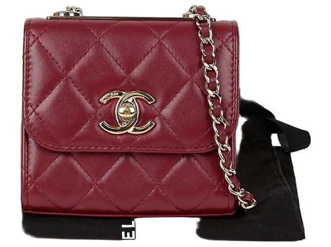 Trendy CC Chanel Borsa a spalla incrociata mini Cc alla moda Rosso