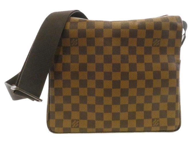 Bolsa de Ombro Damier Naviglio Louis Vuitton N45255 Damier ebene